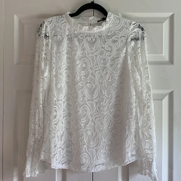 ADRIANNA PAPELL women’s lace blouse. - Picture 1 of 7